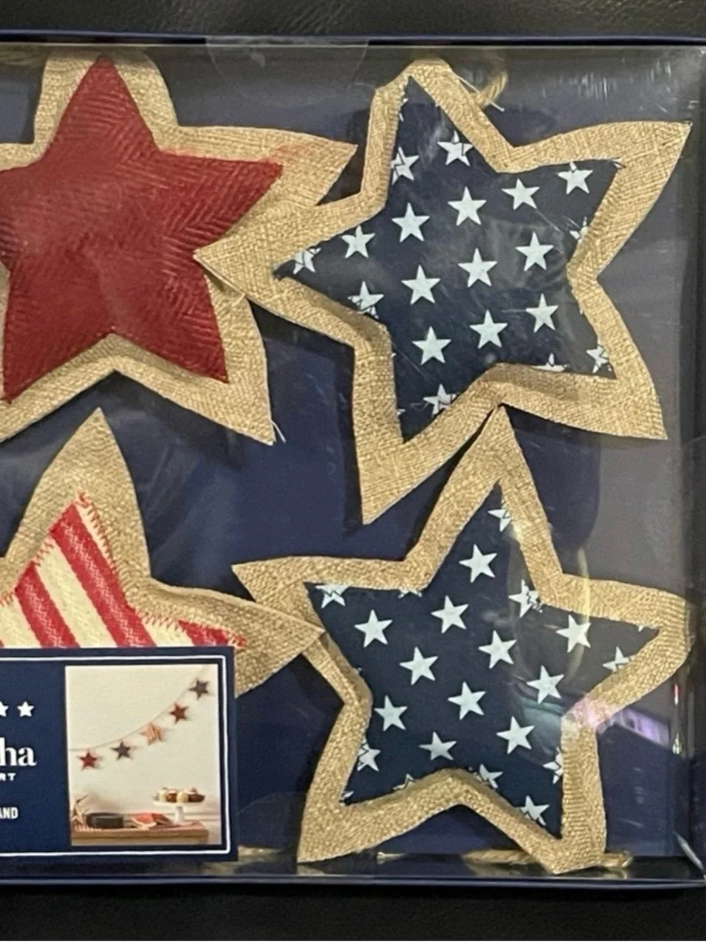 Martha Stewart Patriotic Garland - Patriotic Martha Stewart Stars Garland